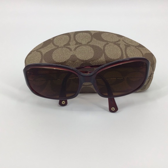 Coach Eyeglass Frames, Style S2005, Burgundy - Picture 12 of 16